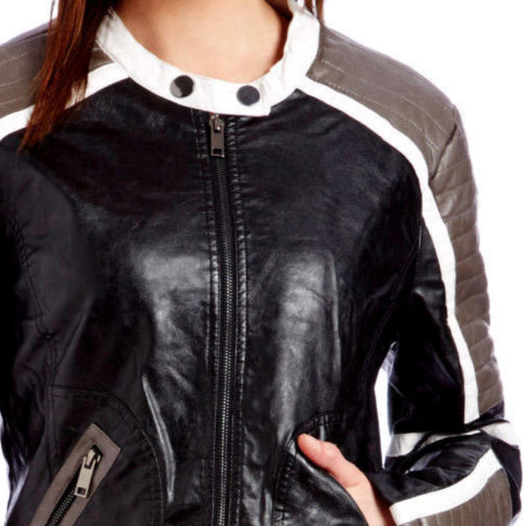 Vegan Leather Old Retro Style Racing Driver Jacket - Picture 2 of 6